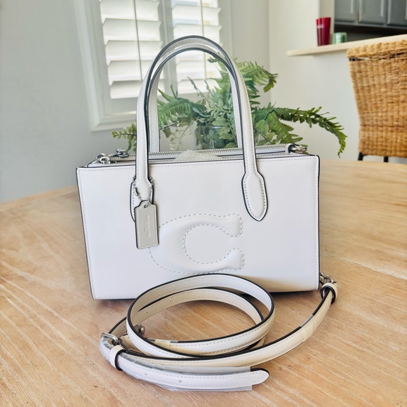 Coach NWT $478  Nina small tote in Chalk 2024 - Picture 4 of 12